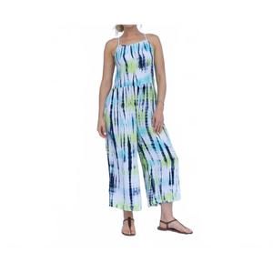 NEW HAVEN CHILDREN castaway light and airy jumpsuit in blue tie dye
